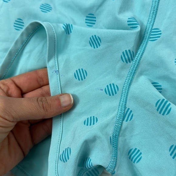 Lululemon Run: Speed Short *4-way Stretch Stripe Dot Printed Angel Blue / Angel - Picture 2 of 6